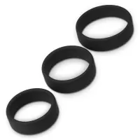 Pack de 3 Anillos para el Pene Power Ring Negro · LOVETOY · Anillos para el Pene