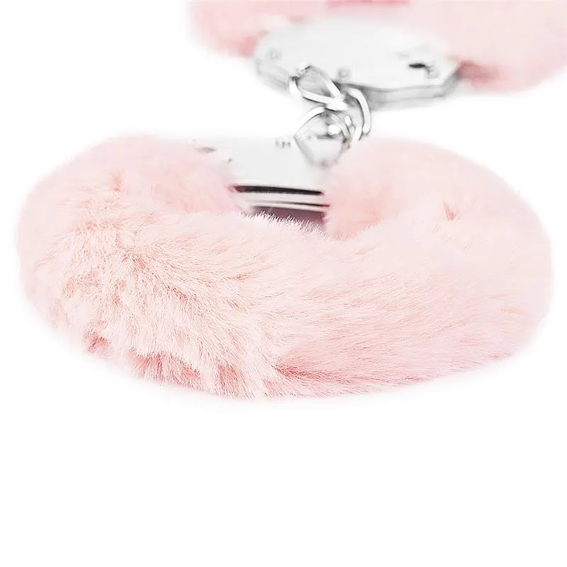Esposas Metálicas con Pelo Rosa · LOVETOY · Esposas y Ataduras — Foto 5
