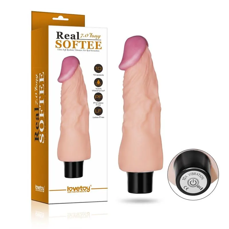 Vibrador Real Softee 7 Natural · LOVETOY · Vibradores — photo 8