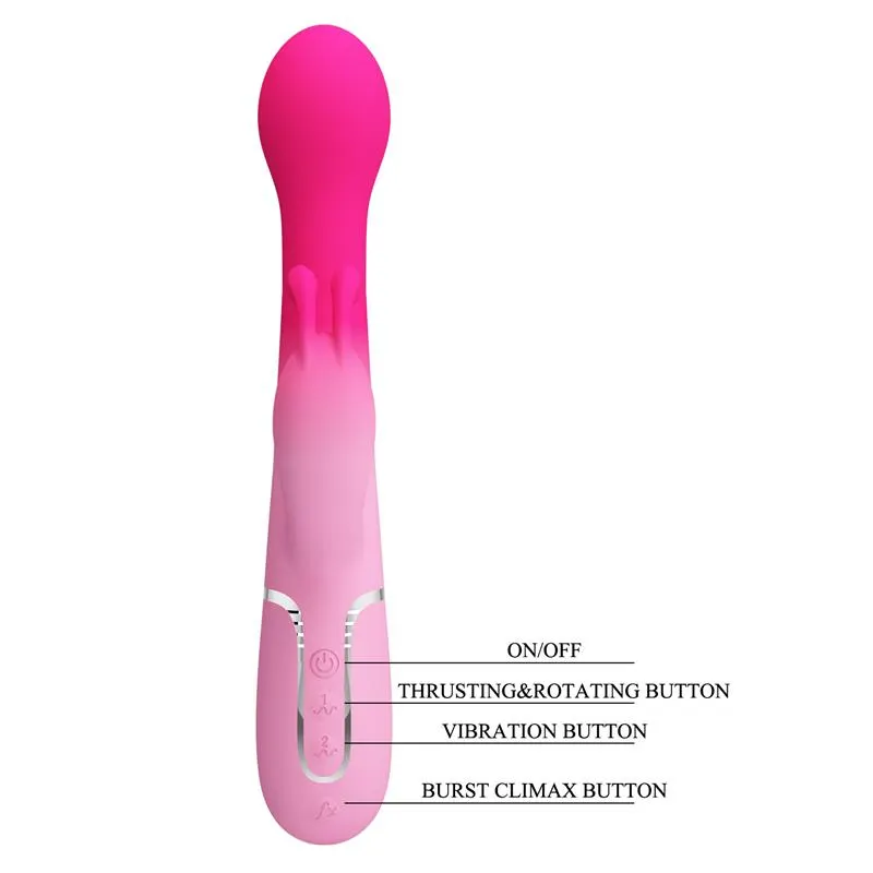 Dejon Vibrador con Thrusting y Bolas Rotatorias · PRETTYLOVE · Vibradores — Foto 8