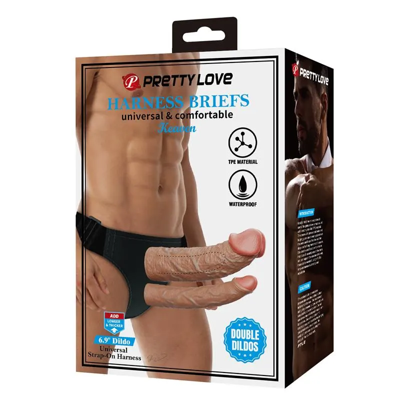 Keaven Arnés con Dildo Doble Hueco · PRETTYLOVE · Anillos para el Pene — Foto 7