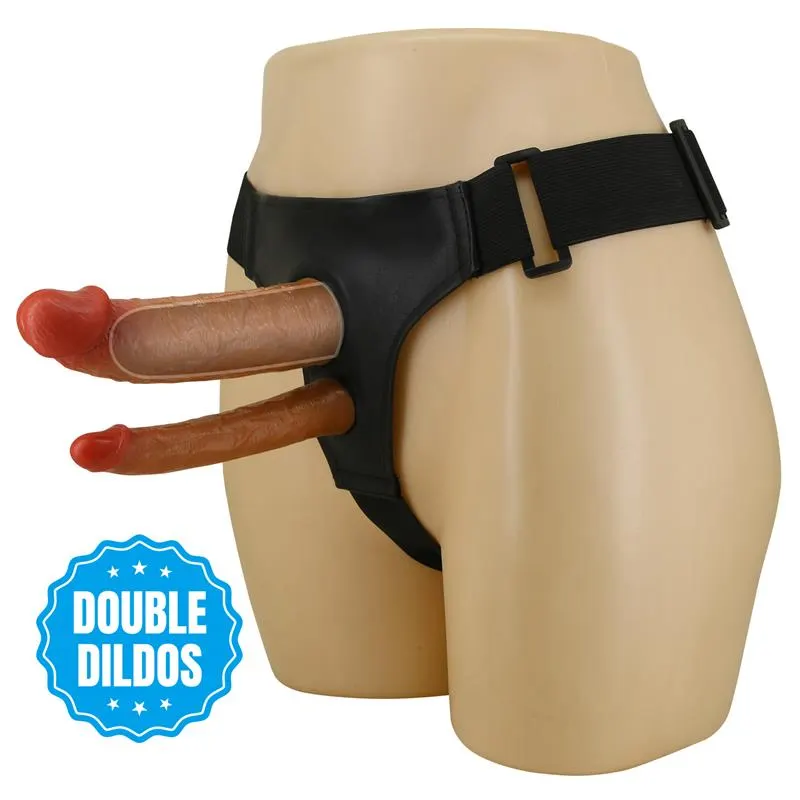 Keaven Arnés con Dildo Doble Hueco · PRETTYLOVE · Anillos para el Pene