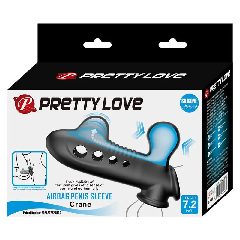 Crane Funda para el Pene con Inflado · PRETTYLOVE · Fundas y Extensiones para el Pene — Foto 10