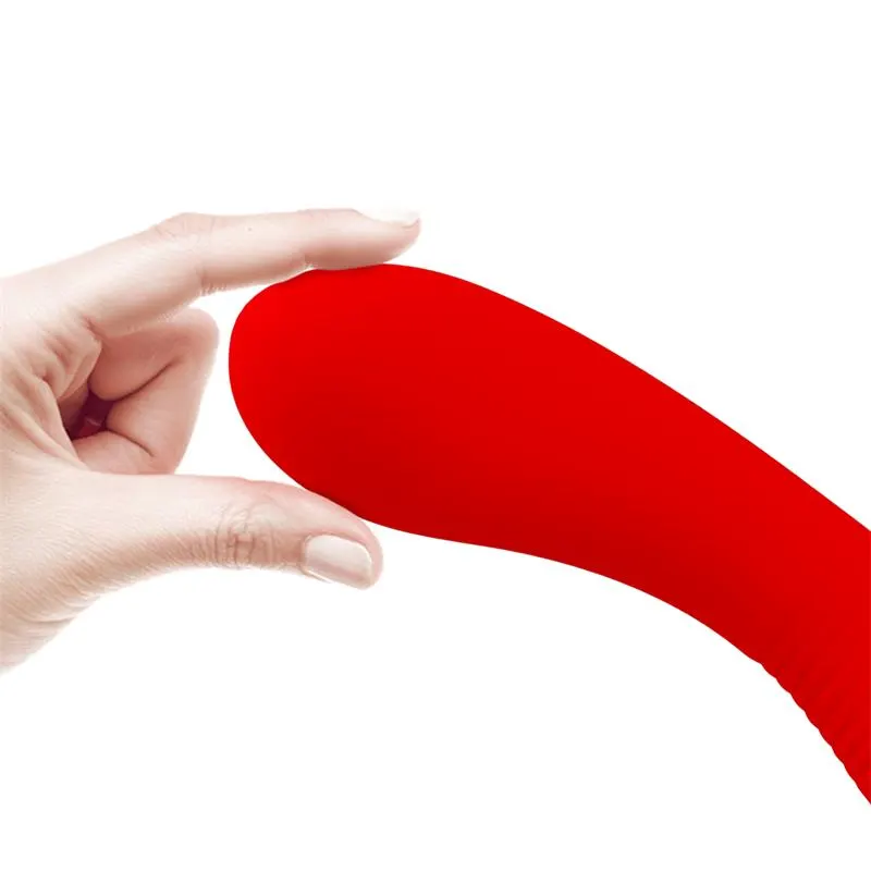 Prescott Vibrasor USB Silicona Rojo · PRETTYLOVE · Estimuladores de Clítoris — photo 2