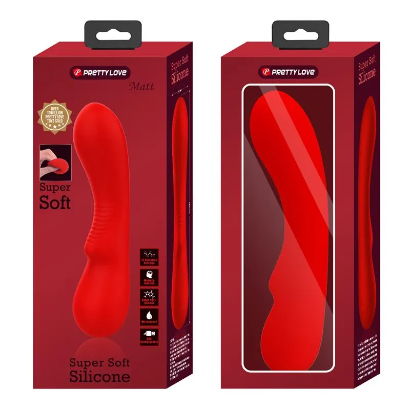 Prescott Vibrasor USB Silicona Rojo · PRETTYLOVE · Estimuladores de Clítoris — photo 12