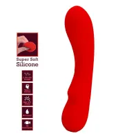 Prescott Vibrasor USB Silicona Rojo · PRETTYLOVE · Estimuladores de Clítoris