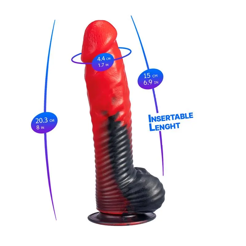 Dildo Silicona Liquida Devil Red 8 · SILEXD · Dildos — photo 6