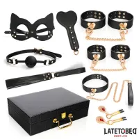 Kit Bondage de 8 Pz con Maletín de Almacenaje · LATETOBED BDSM LINE · Accesorios y Sets