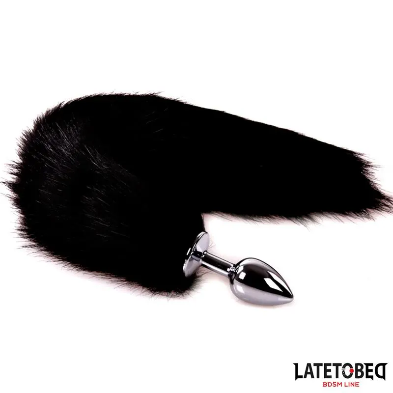 Plug Anal con Cola Negro 40 cm · LATETOBED BDSM LINE · Anal — Foto 2