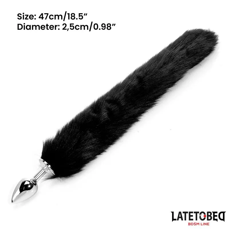 Plug Anal con Cola Negro 40 cm · LATETOBED BDSM LINE · Anal — Foto 11