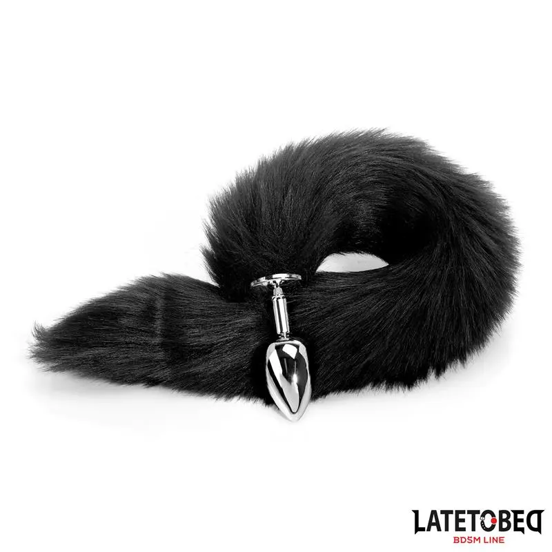 Plug Anal con Cola Negro 40 cm · LATETOBED BDSM LINE · Anal — Foto 6