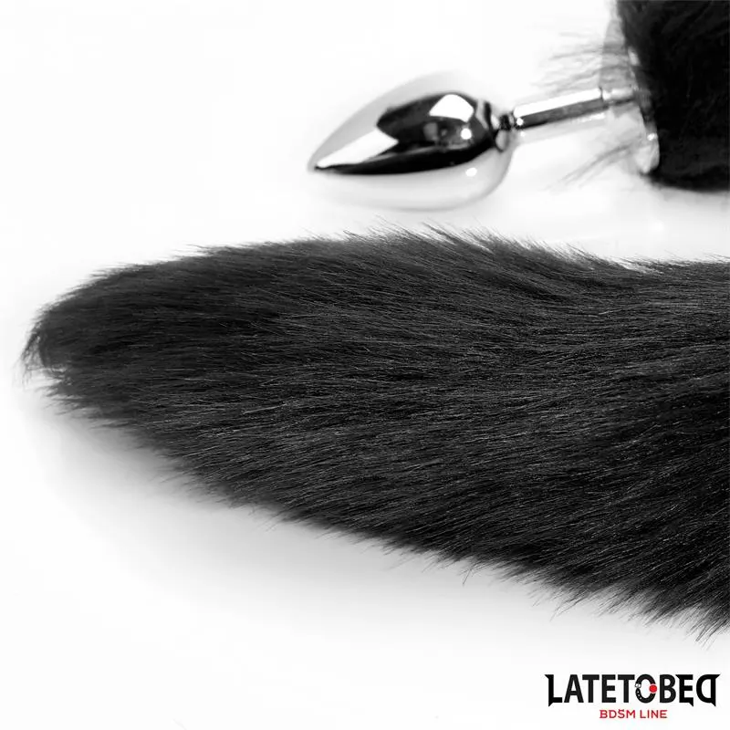 Plug Anal con Cola Negro 40 cm · LATETOBED BDSM LINE · Anal — Foto 9
