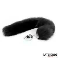 Plug Anal con Cola Negro 40 cm · LATETOBED BDSM LINE · Anal