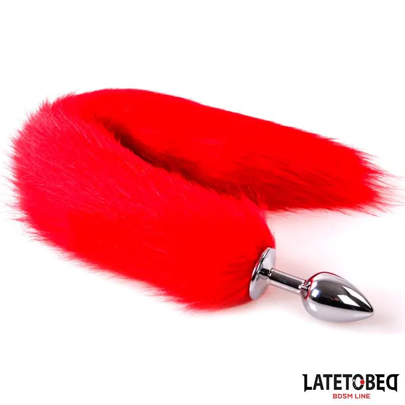Plug Anal con Cola Rojo 40 cm · LATETOBED BDSM LINE · Anal — Foto 2