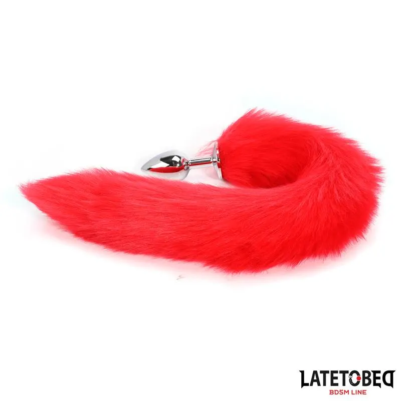 Plug Anal con Cola Rojo 40 cm · LATETOBED BDSM LINE · Anal — Foto 5