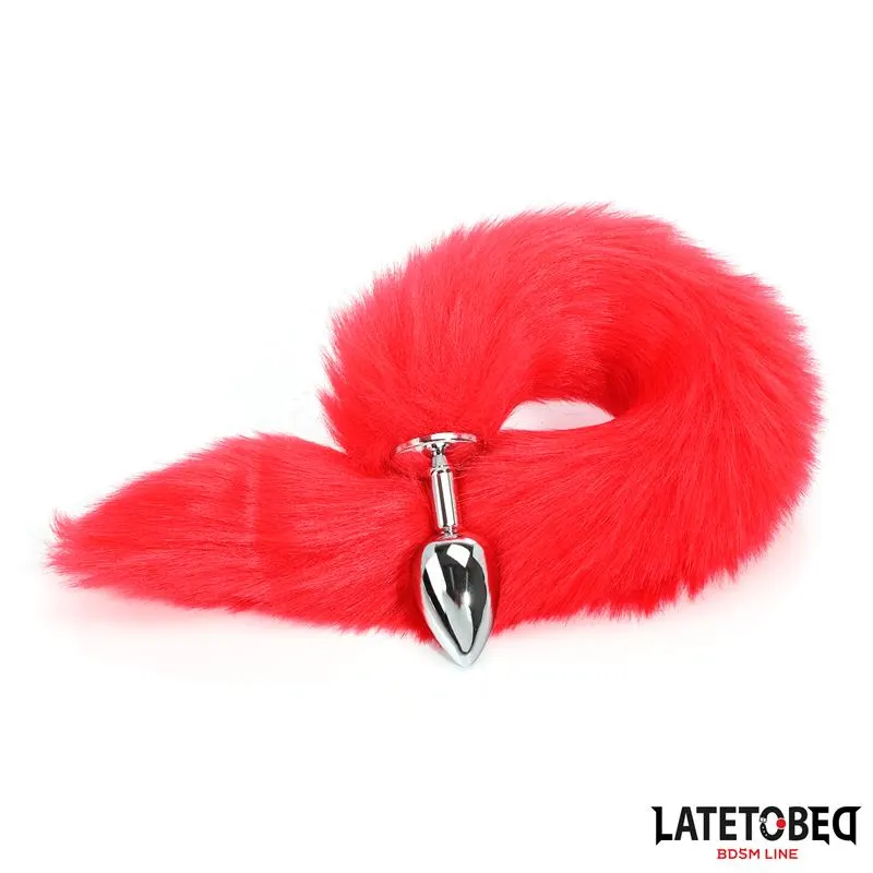 Plug Anal con Cola Rojo 40 cm · LATETOBED BDSM LINE · Anal — Foto 6