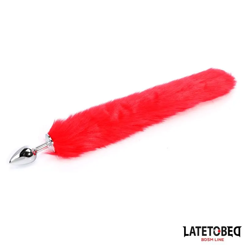 Plug Anal con Cola Rojo 40 cm · LATETOBED BDSM LINE · Anal — Foto 7