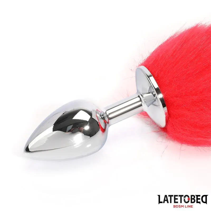 Plug Anal con Cola Rojo 40 cm · LATETOBED BDSM LINE · Anal — Foto 8