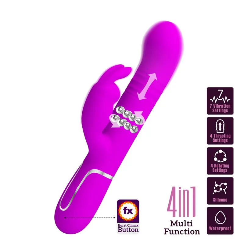 Coale Vibrador con Bolas Rotatorias y Up and Down USB · PRETTYLOVE · Vibradores