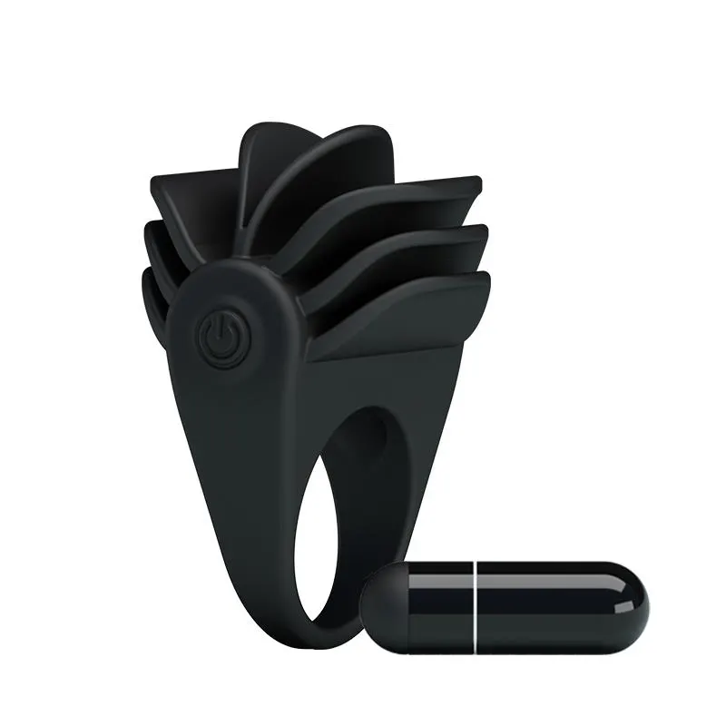 Pretty Love Anillo Vibrador Chester Color Negro · PRETTYLOVE · Anillos para el Pene — Foto 3