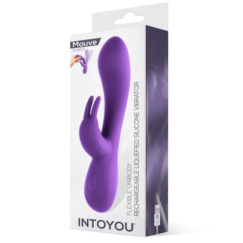 Mauve Vibrador Unibody Silicona Líquida USB Púrpura · INTOYOU · Vibradores — photo 5