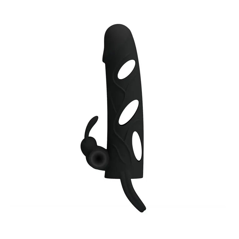 Pretty Love Jaula con Bala Vibradora 14 cm Color Negro · PRETTYLOVE · Fundas y Extensiones para el Pene — Foto 2