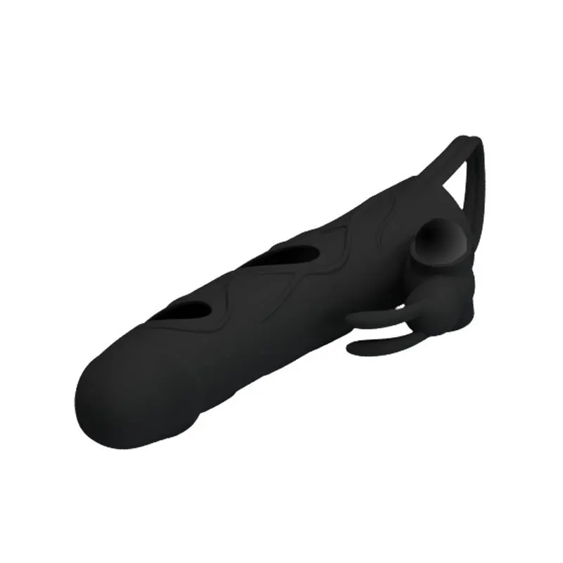 Pretty Love Jaula con Bala Vibradora 14 cm Color Negro · PRETTYLOVE · Fundas y Extensiones para el Pene — Foto 3