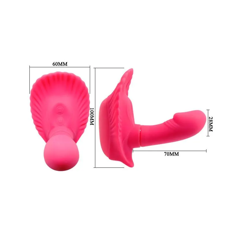 Pretty Love Vibrador a Control Remoto Fancy Clamshell Color Rosa · PRETTYLOVE · Estimuladores de Clítoris — Foto 5