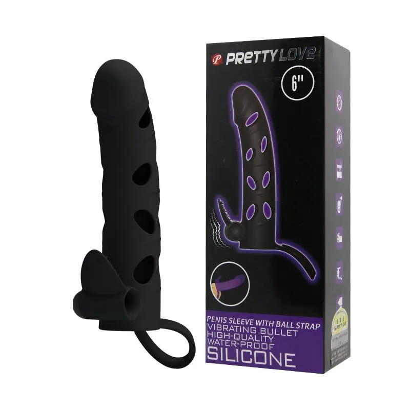 Funda para el Pene con Bala Color Negro · PRETTYLOVE · Fundas y Extensiones para el Pene — photo 8
