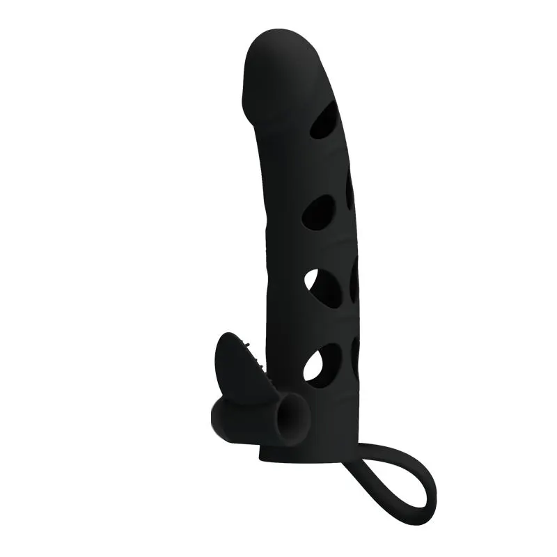 Funda para el Pene con Bala Color Negro · PRETTYLOVE · Fundas y Extensiones para el Pene