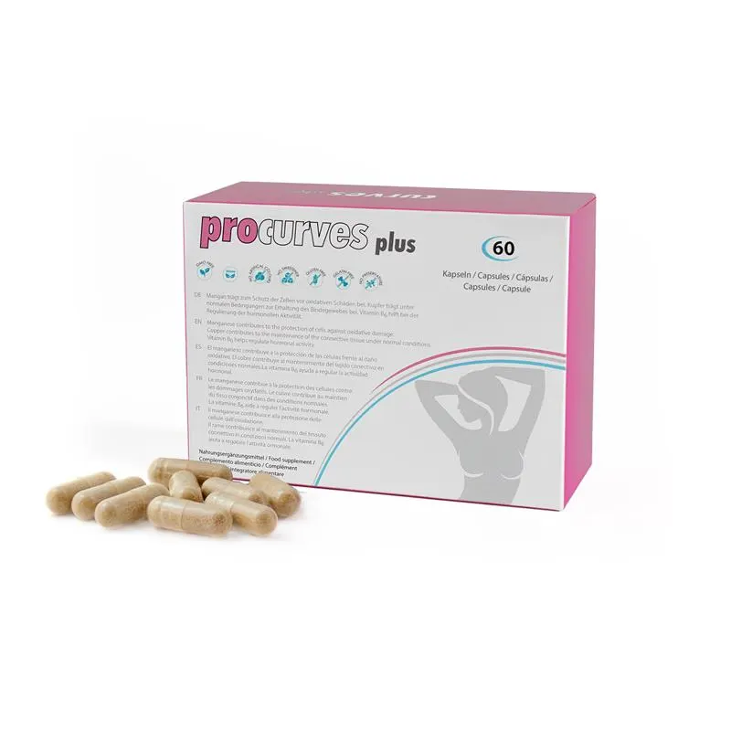 Pastillas para el Aumento del Pecho Procurves Plus · 500 COSMETICS · Potenciadores y Retardantes
