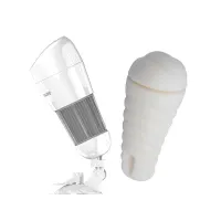 Masturbador con Vibración Hedy Blanco Vagina · PRETTYLOVE · Masturbadores Él