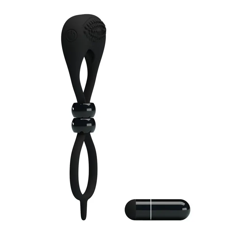 Pretty Love Anillo Vibrador Locker Color Negro · PRETTYLOVE · Anillos para el Pene — Foto 2