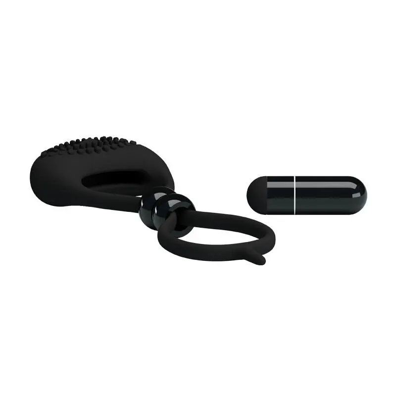 Pretty Love Anillo Vibrador Locker Color Negro · PRETTYLOVE · Anillos para el Pene — Foto 4