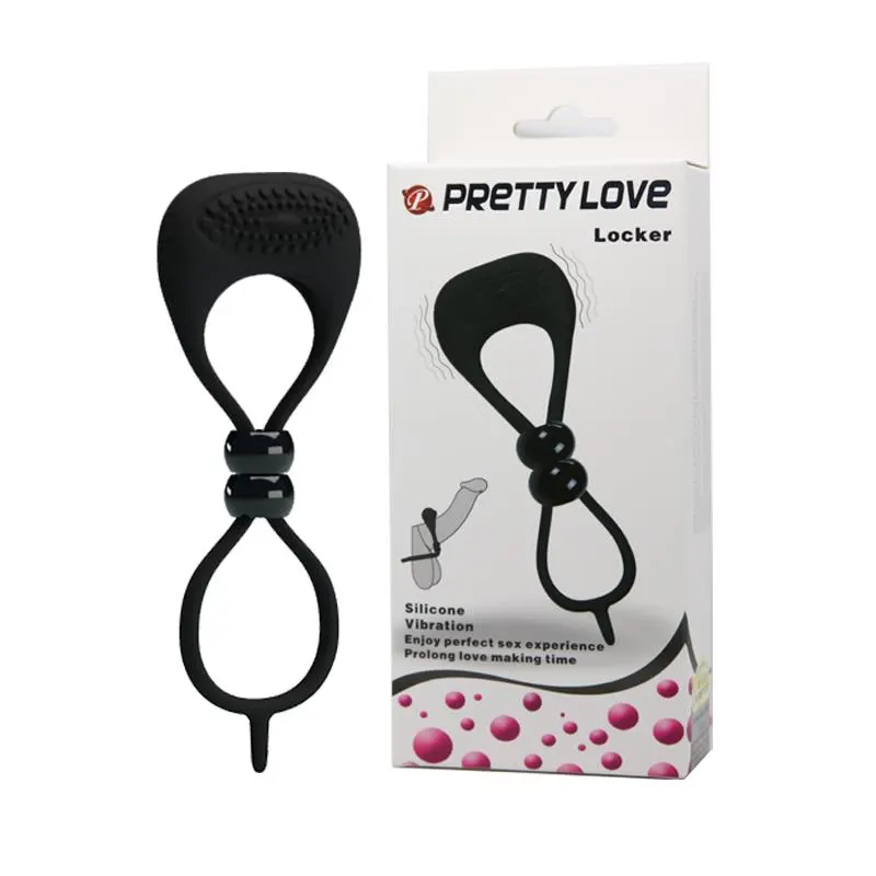 Pretty Love Anillo Vibrador Locker Color Negro · PRETTYLOVE · Anillos para el Pene — Foto 7