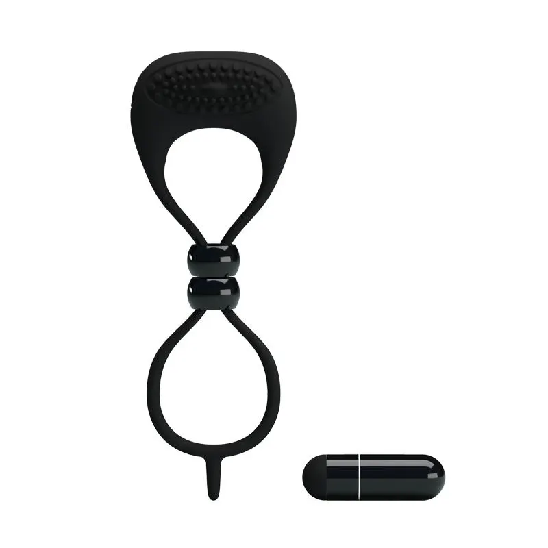 Pretty Love Anillo Vibrador Locker Color Negro · PRETTYLOVE · Anillos para el Pene