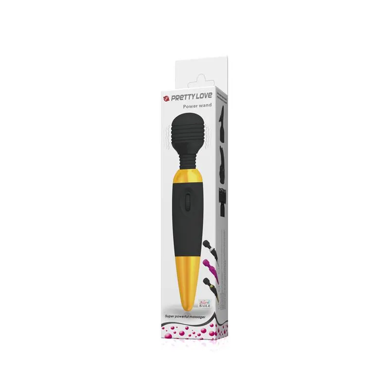 Pretty Love Masajeador Power Wand Negro y Dorado · PRETTYLOVE · Estimuladores de Clítoris — Foto 8