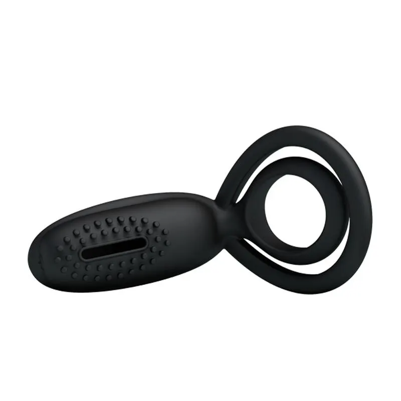 Pretty Love Anillo Vibrador Esther Color Negro · PRETTYLOVE · Anillos para el Pene — Foto 4