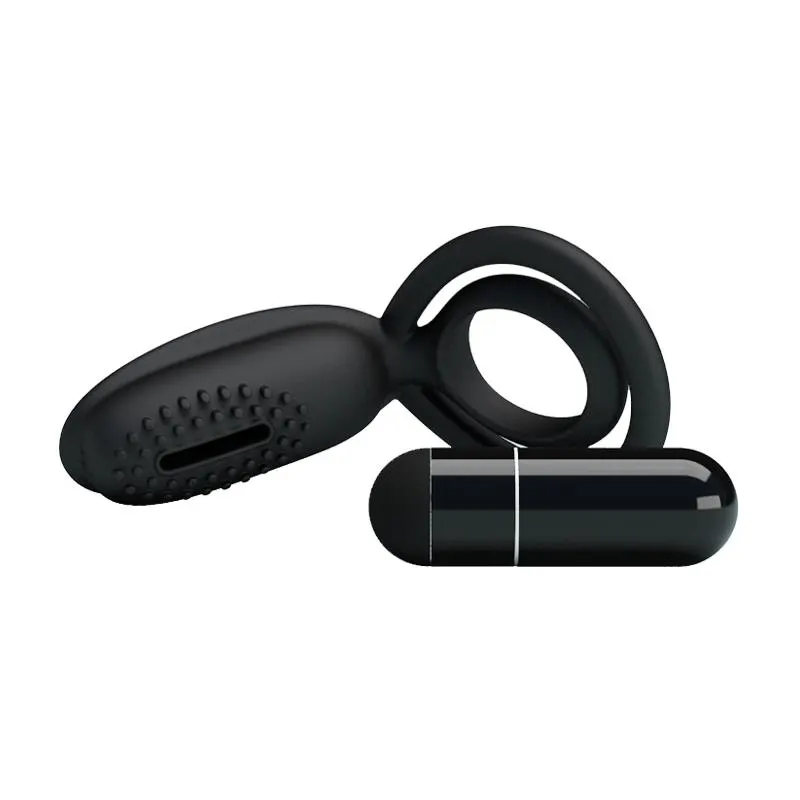 Pretty Love Anillo Vibrador Esther Color Negro · PRETTYLOVE · Anillos para el Pene — Foto 7