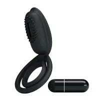 Pretty Love Anillo Vibrador Esther Color Negro · PRETTYLOVE · Anillos para el Pene