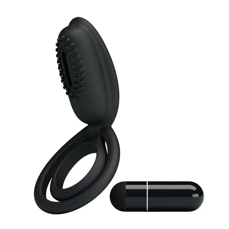Pretty Love Anillo Vibrador Esther Color Negro · PRETTYLOVE · Anillos para el Pene