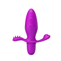 Plur Anal con Vibración Fitch Color Púrpura · PRETTYLOVE · Anal