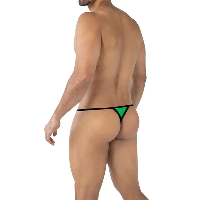 C4MSPX04 Tanga Fluo Pouch Verde · S/M · CUT4MEN · Tangas y Braguitas — Foto 2