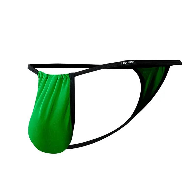 C4MSPX04 Tanga Fluo Pouch Verde · S/M · CUT4MEN · Tangas y Braguitas — Foto 3