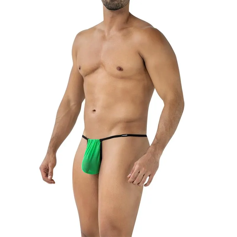 C4MSPX04 Tanga Fluo Pouch Verde · S/M · CUT4MEN · Tangas y Braguitas