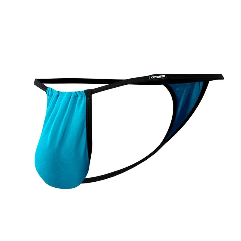 C4MSPX04 Tanga Fluo Pouch Turquesa · S/M · CUT4MEN · Tangas y Braguitas — Foto 3