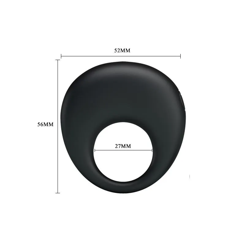 Pretty Love Anillo Vibrador Trap Color Negro · PRETTYLOVE · Anillos para el Pene — Foto 5