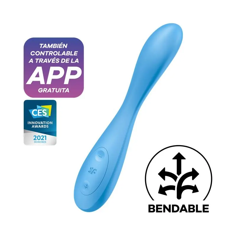 Vibrador G-Spot Flex 4 con APP Satisfyer Connect Azul · SATISFYER · Vibradores