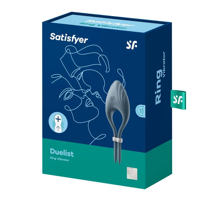 Anillo Vibrador Duelist Dark Blue · SATISFYER · Anillos para el Pene — Foto 7
