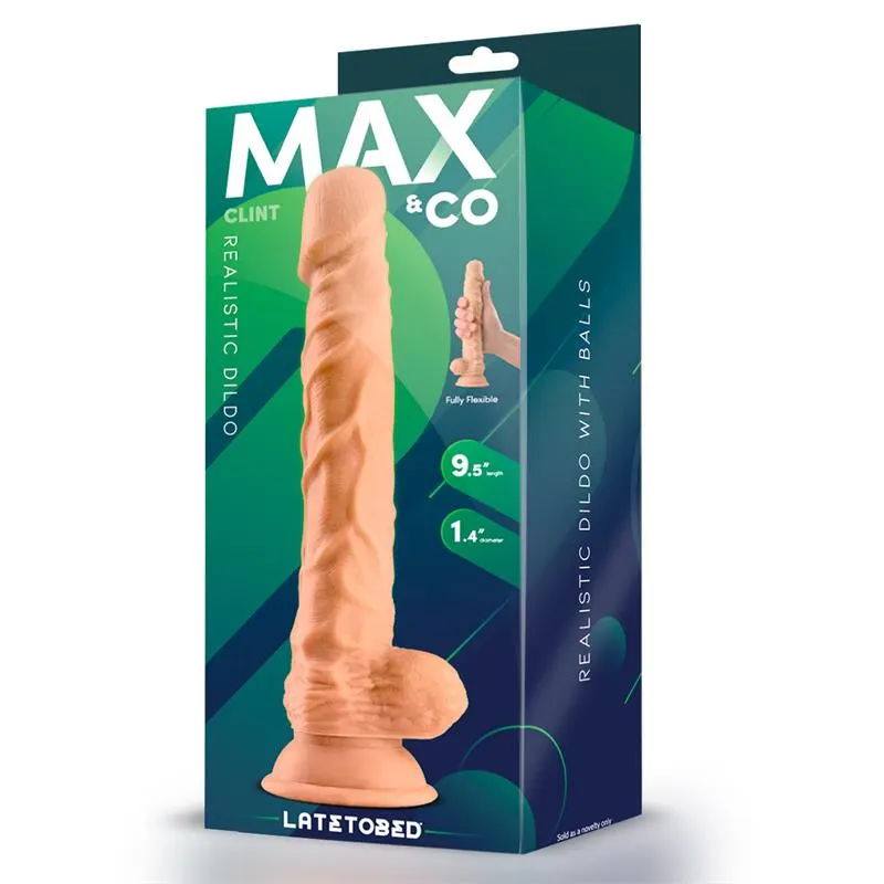 Clint Dildo Realista con Testículos Natural 9.8 · MAX & CO · Dildos — photo 4